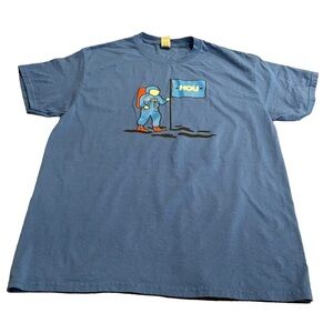 Houston Space Astronaut Men’s Blue Graphic T-Shirt Size Large